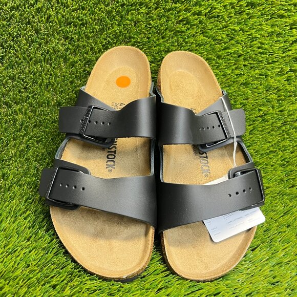 Birkenstock Arizona Mens Size 8 Black Brown Beach Walking Outdoor Slide Sandals